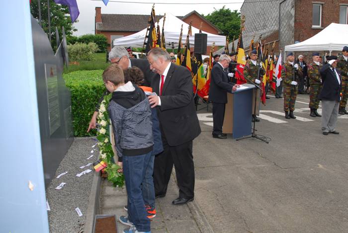 Cérémonie à Rebecq, le 28 mai 2014 - Ceremony to Rebecq, on May 28th 2014