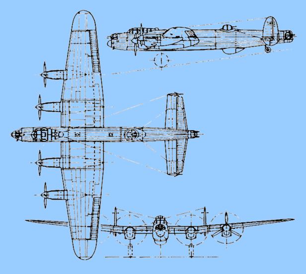 Plan de l'Avro Lancaster